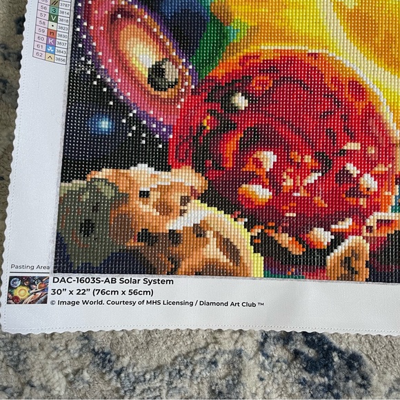 COMPLETED Solar System Diamond Dotz - Picture 3 of 4
